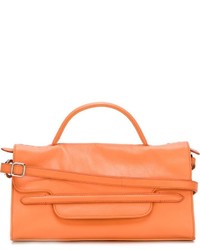 orange Shopper Tasche aus Leder von Zanellato