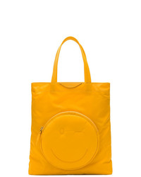 orange Shopper Tasche aus Nylon von Anya Hindmarch