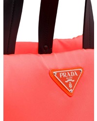 orange Shopper Tasche aus Nylon von Prada