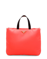 orange Shopper Tasche aus Nylon von Prada