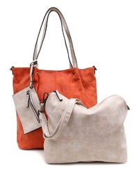orange Shopper Tasche aus Segeltuch von EMILY & NOAH