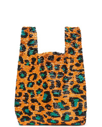 orange Shopper Tasche aus Stroh von Ashish
