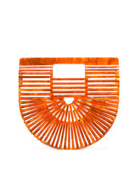 orange Shopper Tasche aus Stroh von Cult Gaia