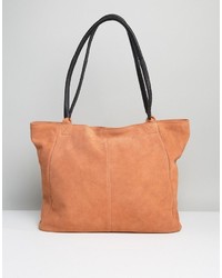 orange Shopper Tasche aus Wildleder von Asos