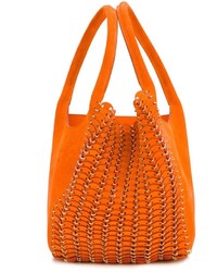 orange Shopper Tasche aus Wildleder von Paco Rabanne