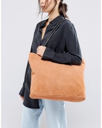 orange Shopper Tasche aus Wildleder von Asos