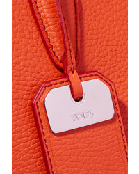 orange Shopper Tasche mit Reliefmuster von Tod's