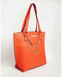 orange Shopper Tasche von Little Mistress