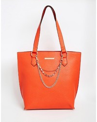 orange Shopper Tasche von Little Mistress