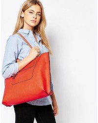 orange Shopper Tasche von Oasis