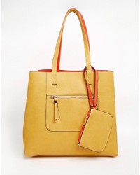 orange Shopper Tasche von Oasis