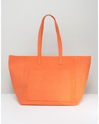 orange Shopper Tasche von Warehouse