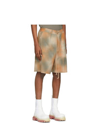 orange Mit Batikmuster Shorts von Song For The Mute