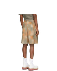 orange Mit Batikmuster Shorts von Song For The Mute