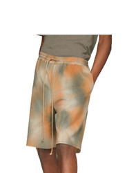 orange Mit Batikmuster Shorts von Song For The Mute