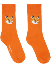 orange Socken von MAISON KITSUNÉ