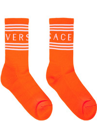 orange Socken von Versace