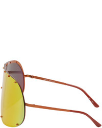 orange Sonnenbrille von Rick Owens