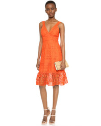 orange Spitzekleid von Diane von Furstenberg