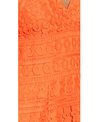 orange Spitzekleid von Diane von Furstenberg