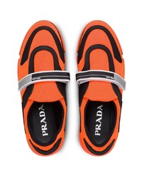 orange Sportschuhe von Prada