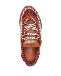 orange Sportschuhe von Valentino Garavani