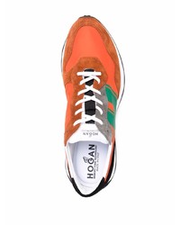 orange Sportschuhe von Hogan