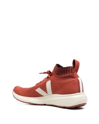 orange Sportschuhe von Rick Owens X Veja