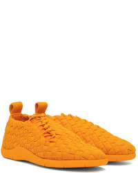 orange Sportschuhe von Bottega Veneta