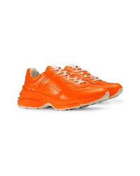 orange Sportschuhe von Gucci