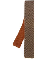 orange Strick Krawatte von Eleventy