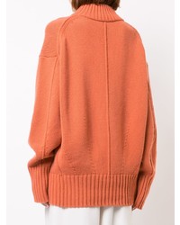 orange Strick Oversize Pullover von Proenza Schouler