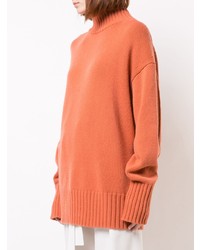 orange Strick Oversize Pullover von Proenza Schouler