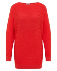 orange Strick Pullover von Cecil