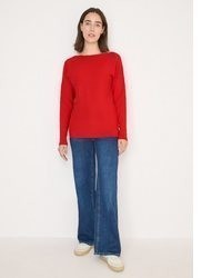 orange Strick Pullover von Cecil