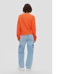 orange Strick Pullover von QS