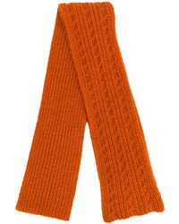 orange Strick Schal