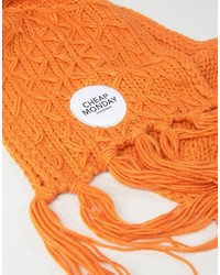 orange Strick Schal von Cheap Monday