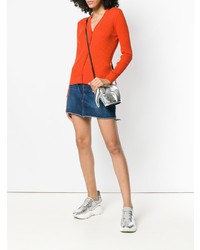 orange Strick Strickjacke von Courreges