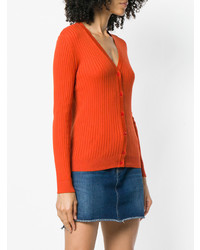 orange Strick Strickjacke von Courreges