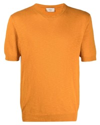 orange Strick T-Shirt mit einem Rundhalsausschnitt von Altea