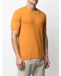 orange Strick T-Shirt mit einem Rundhalsausschnitt von Altea