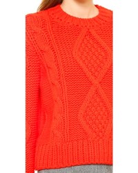 orange Strickpullover von Maison Martin Margiela