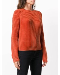 orange Strickpullover von Iris von Arnim