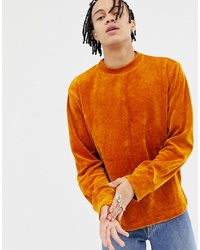 orange Sweatshirt von Weekday