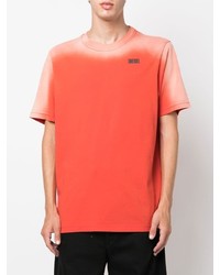 orange Mit Batikmuster T-Shirt mit einem Rundhalsausschnitt von Diesel