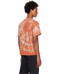 orange Mit Batikmuster T-Shirt mit einem Rundhalsausschnitt von Aries