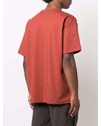 orange T-Shirt mit einem Rundhalsausschnitt von Nike