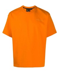 orange T-Shirt mit einem Rundhalsausschnitt von Adidas By Pharrell Williams