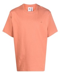 orange T-Shirt mit einem Rundhalsausschnitt von adidas